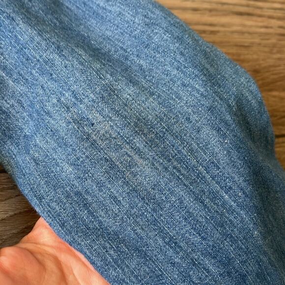 Hudson Girl’s Blue Lined Sift Jean Zip Up Embroidered Jacket Size‎ L - Picture 9 of 15